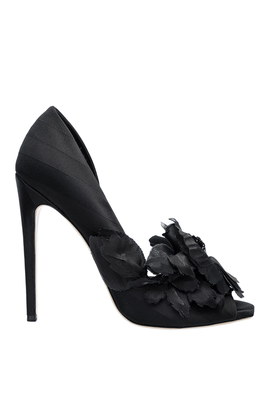Aleksander Siradekian women's black shoes with a textured flower 144361 - photo 1