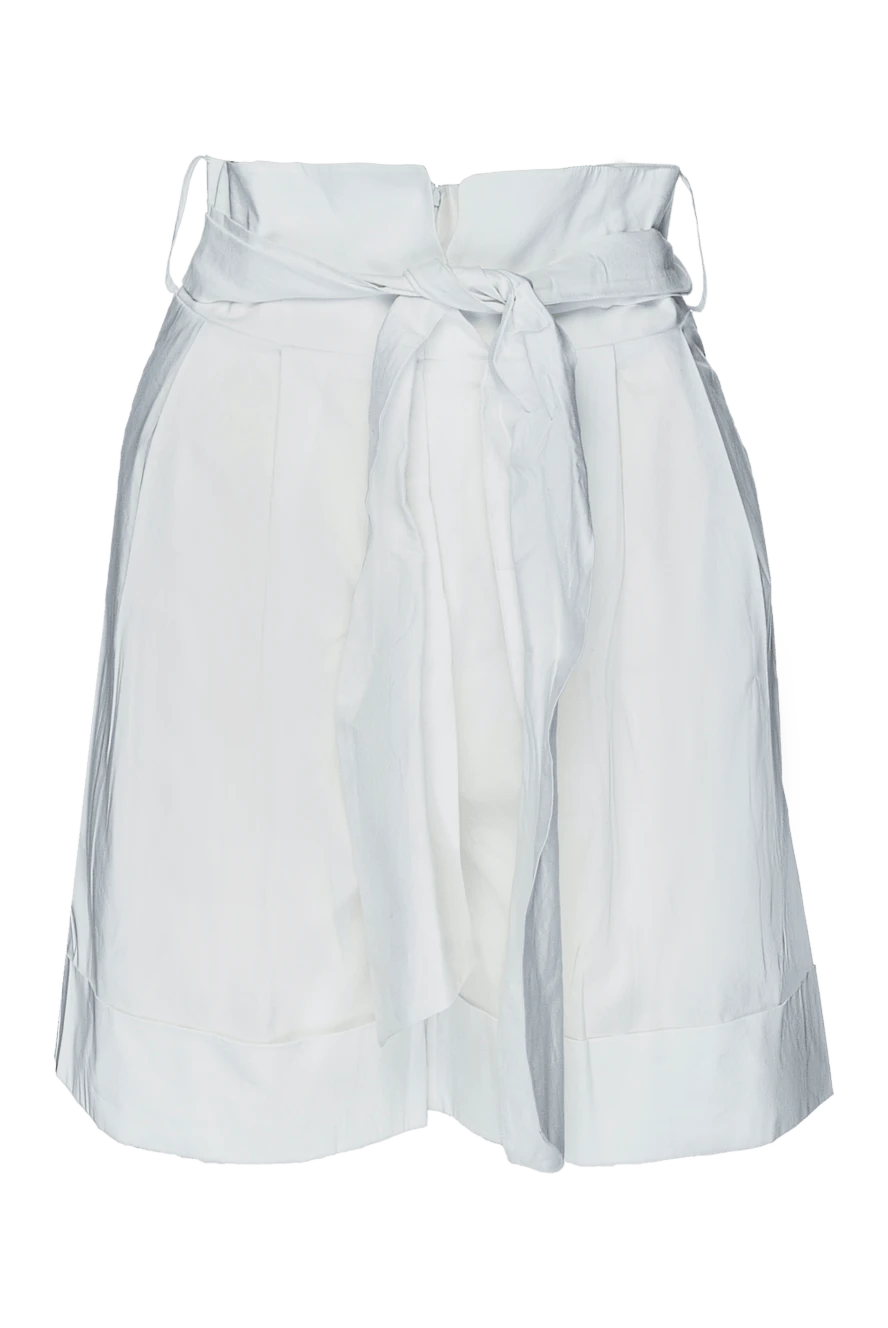 D.Exterior women's white linen shorts 144369 - photo 1