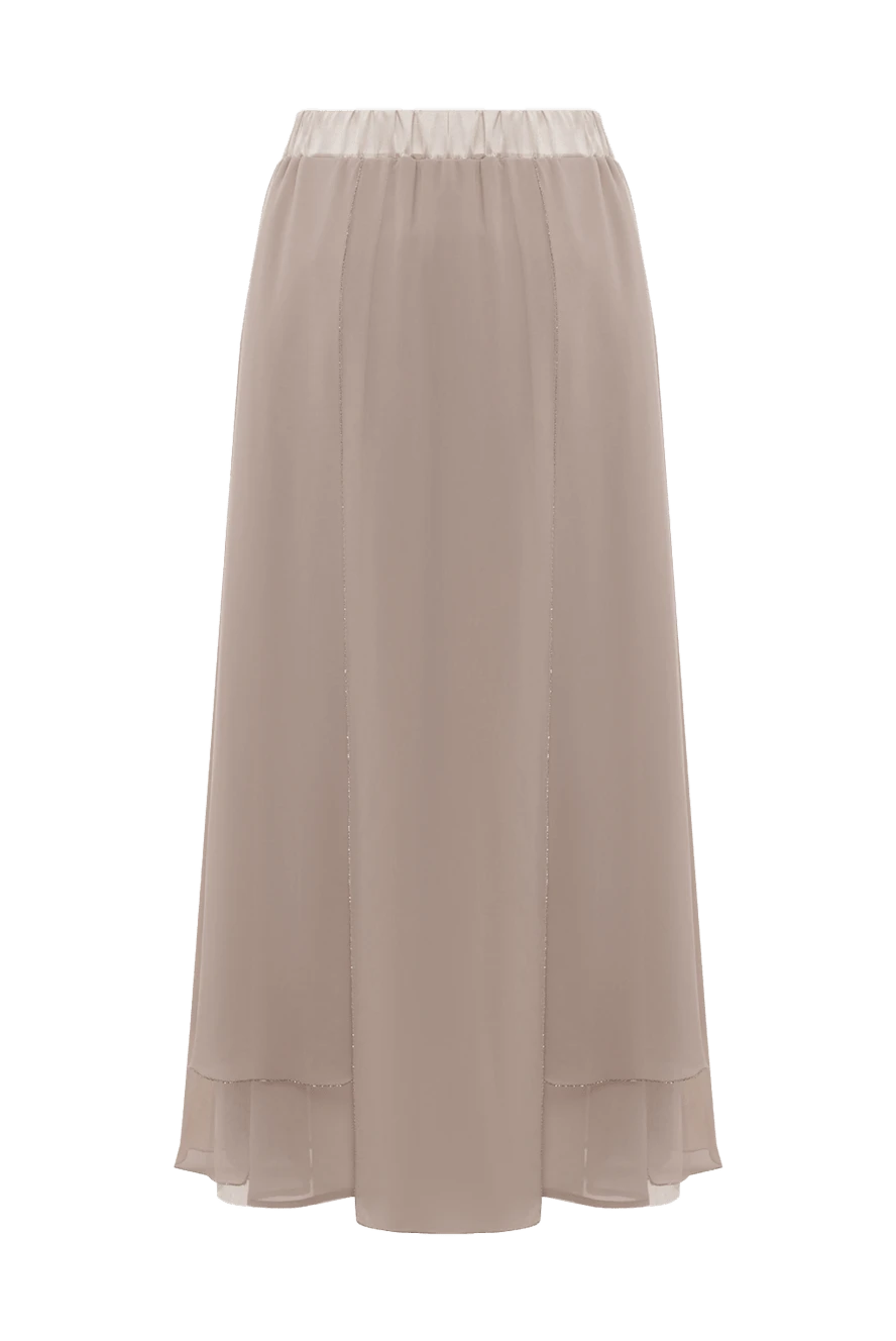 Peserico women's beige skirt with asymmetry 146968 - photo 1