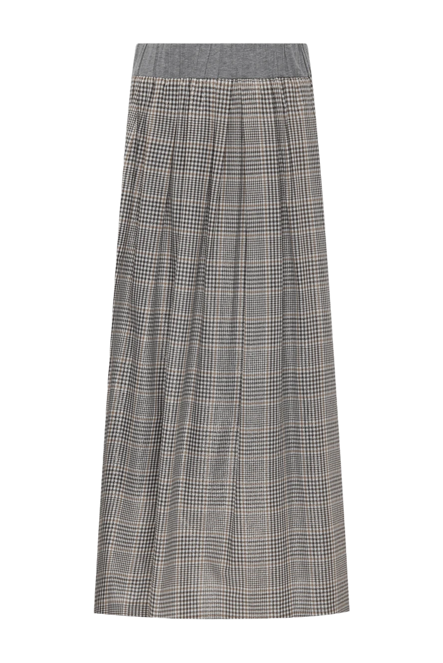 Peserico gray cotton skirt for women 147135 - photo 1