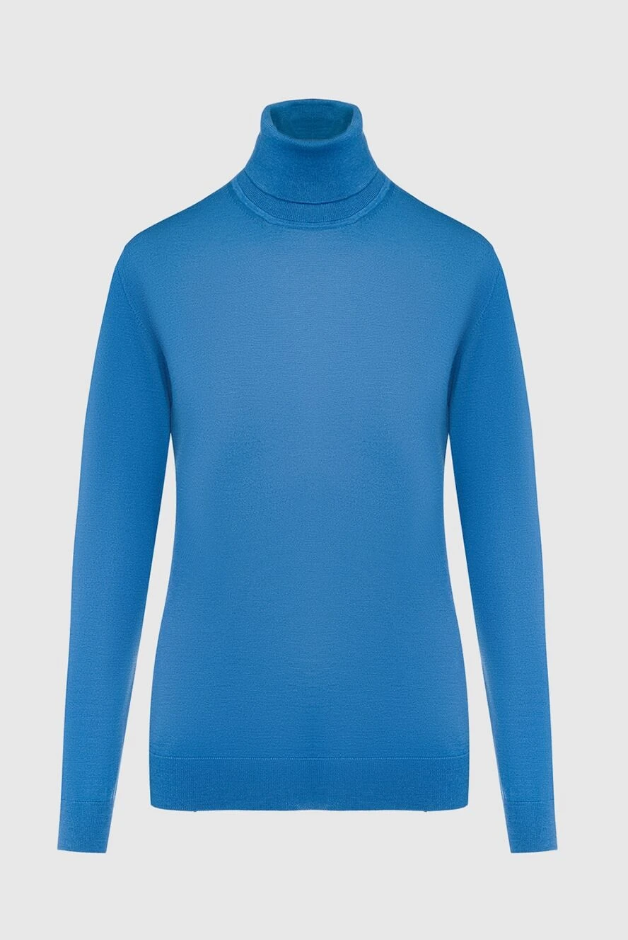Cashmere & Silk Milano гольф блакитний жіночий 147166 - фото 1