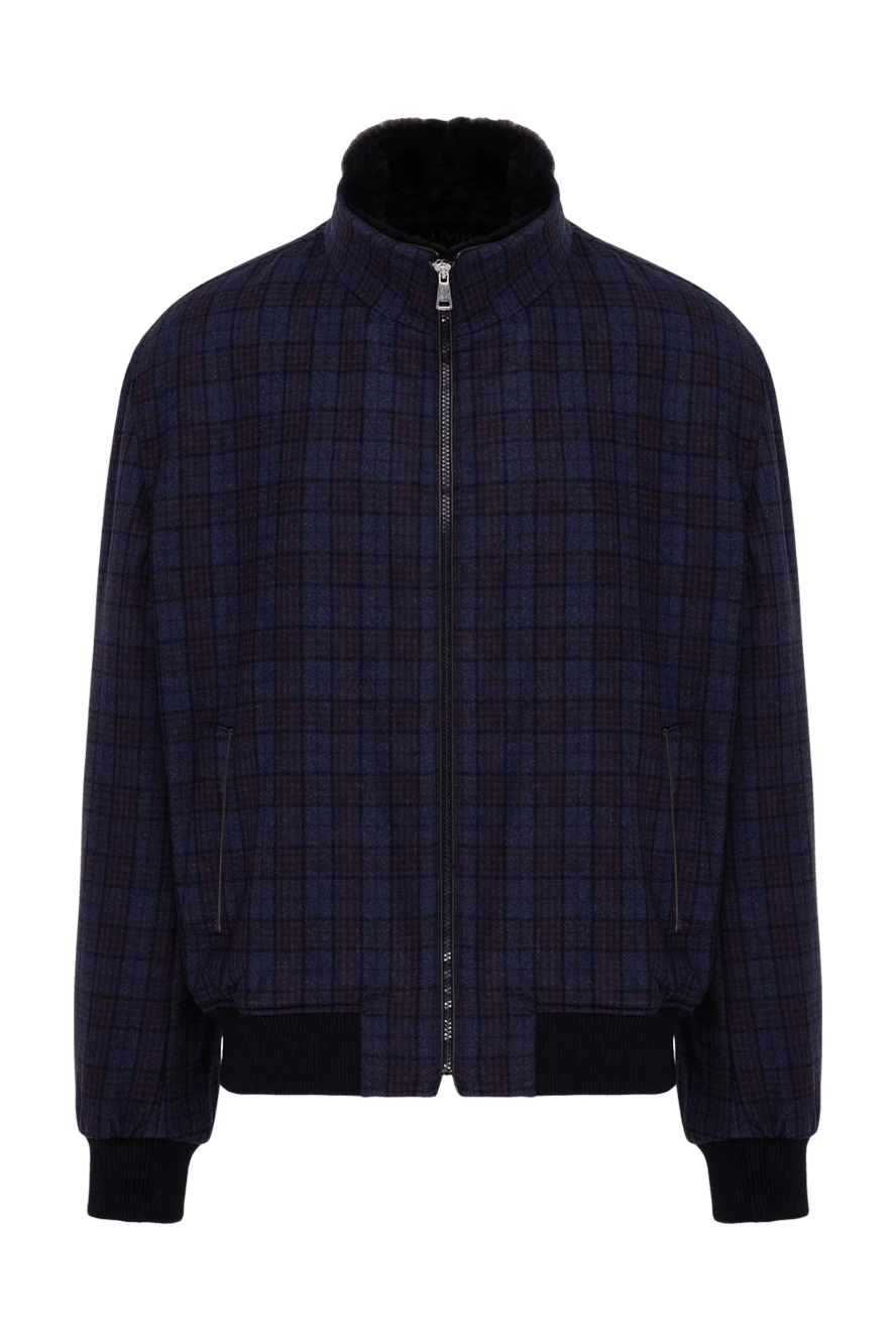 Tombolini blue wool, cashmere and silk jacket for men 148039 - photo 1