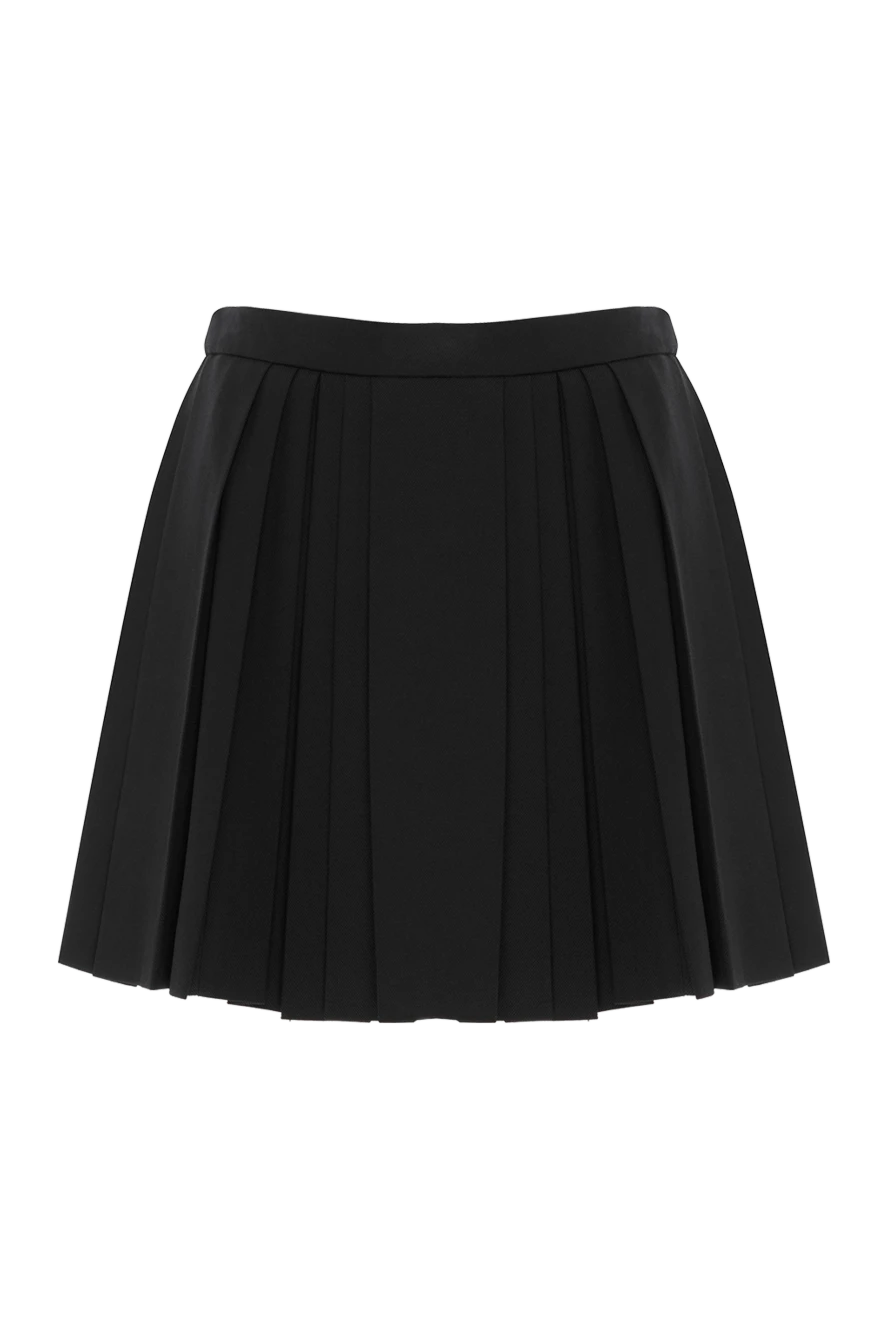 Celine black pleated miniskirt 148136 - photo 1