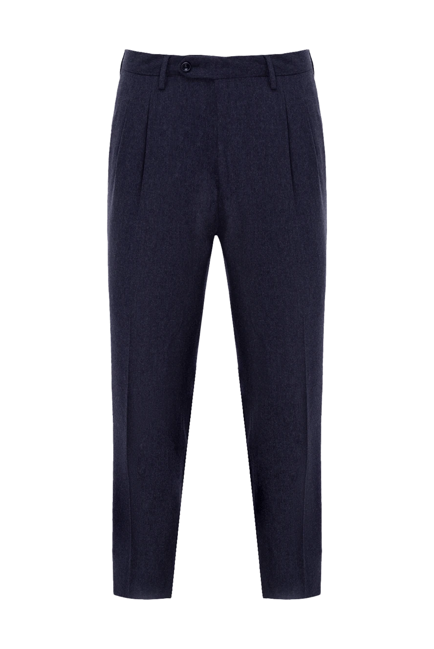 Drumohr men's blue wool pants 149421 - photo 1