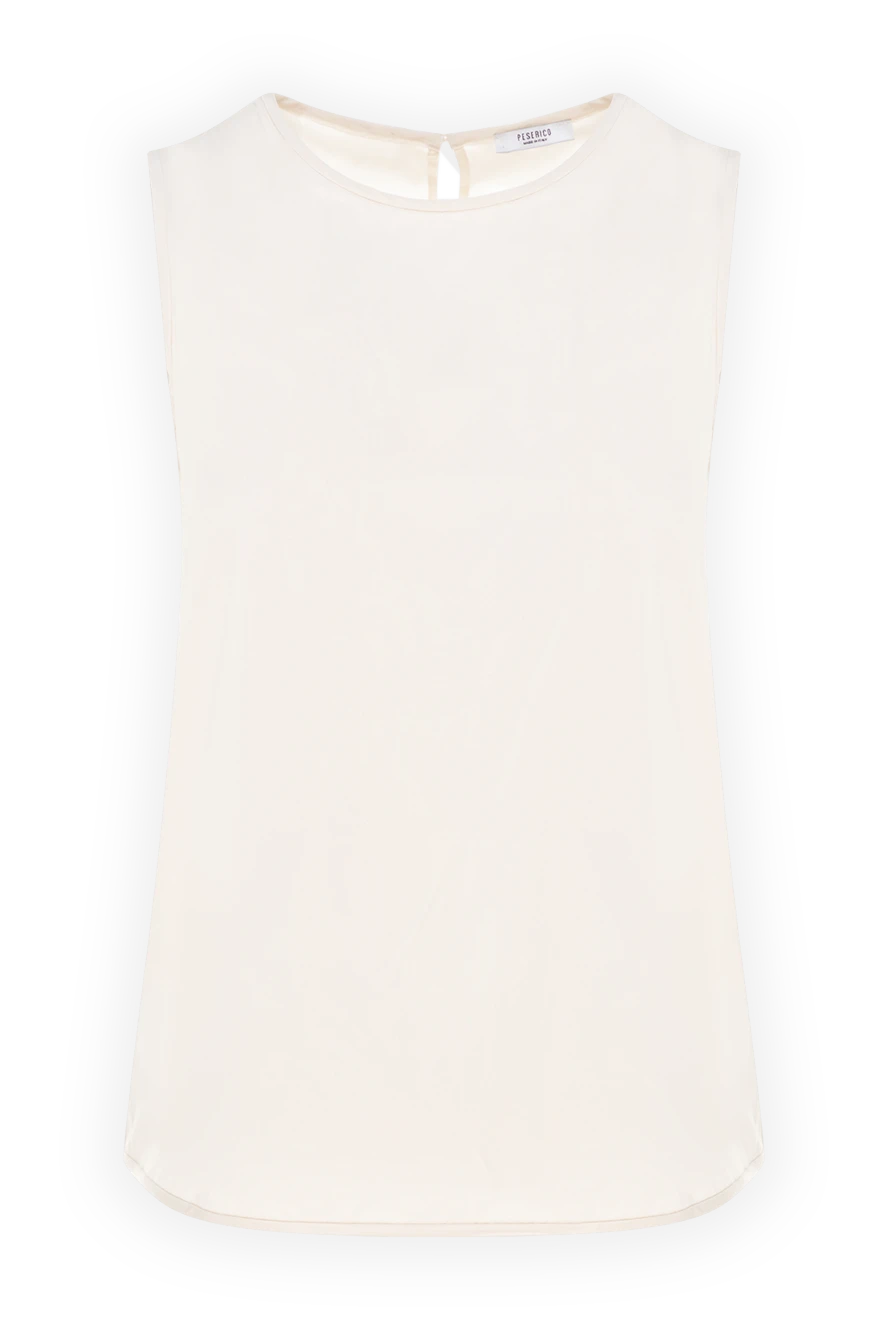 Peserico women's beige top made of silk and elastane 150031 - photo 1