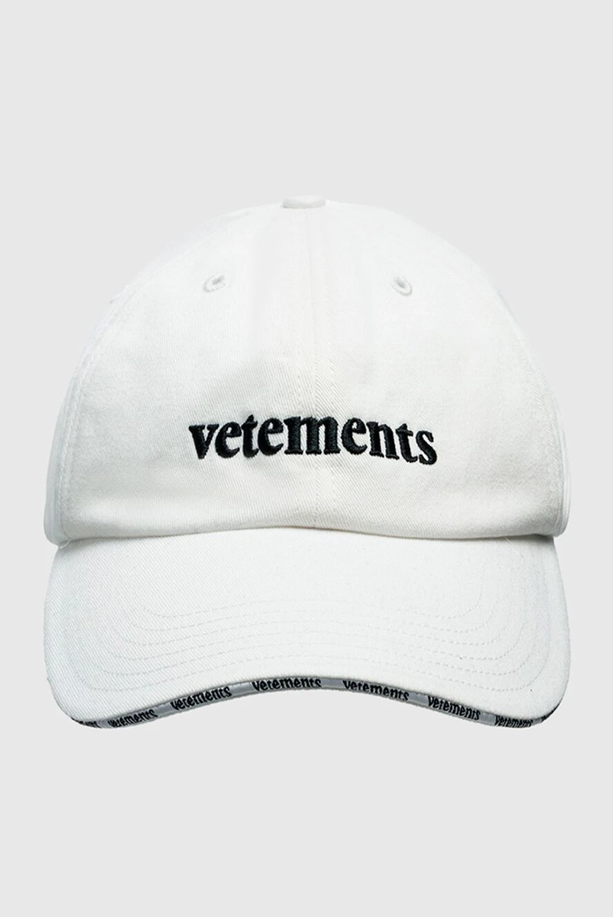 Vetements white women's cap made of cotton with logo 150840 - photo 1