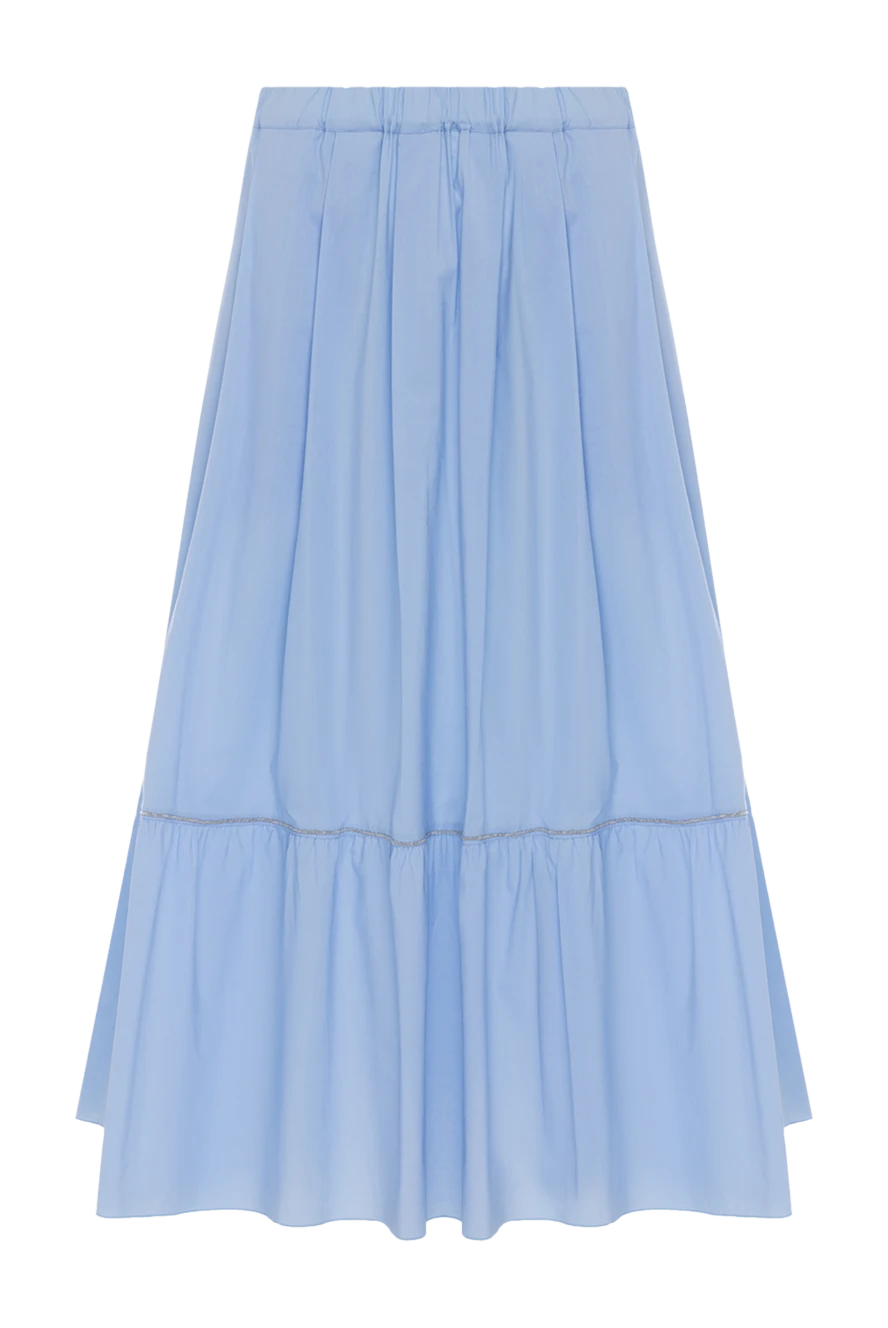 Rocco Ragni blue cotton skirt for women 150976 - photo 1