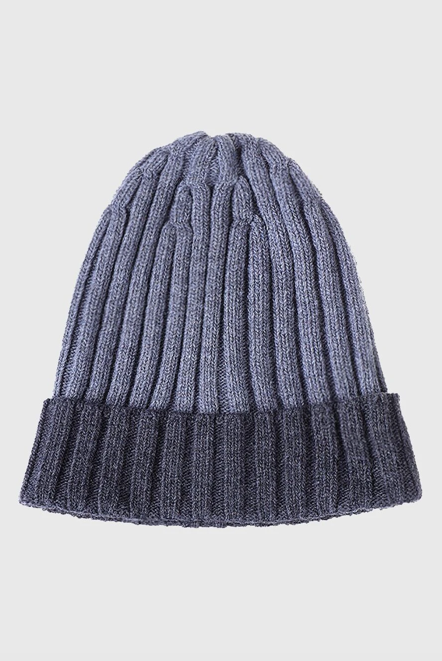 Cortigiani gray woolen hat for men 151233 - photo 1