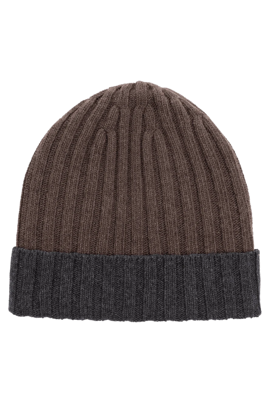 Cortigiani brown woolen hat for men 151234 - photo 1