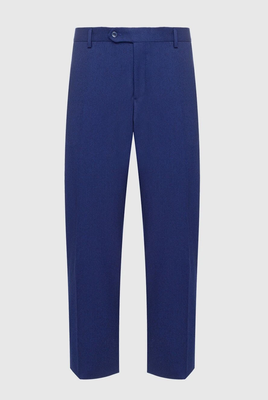 Lubiam men's blue wool pants 151337 - photo 1