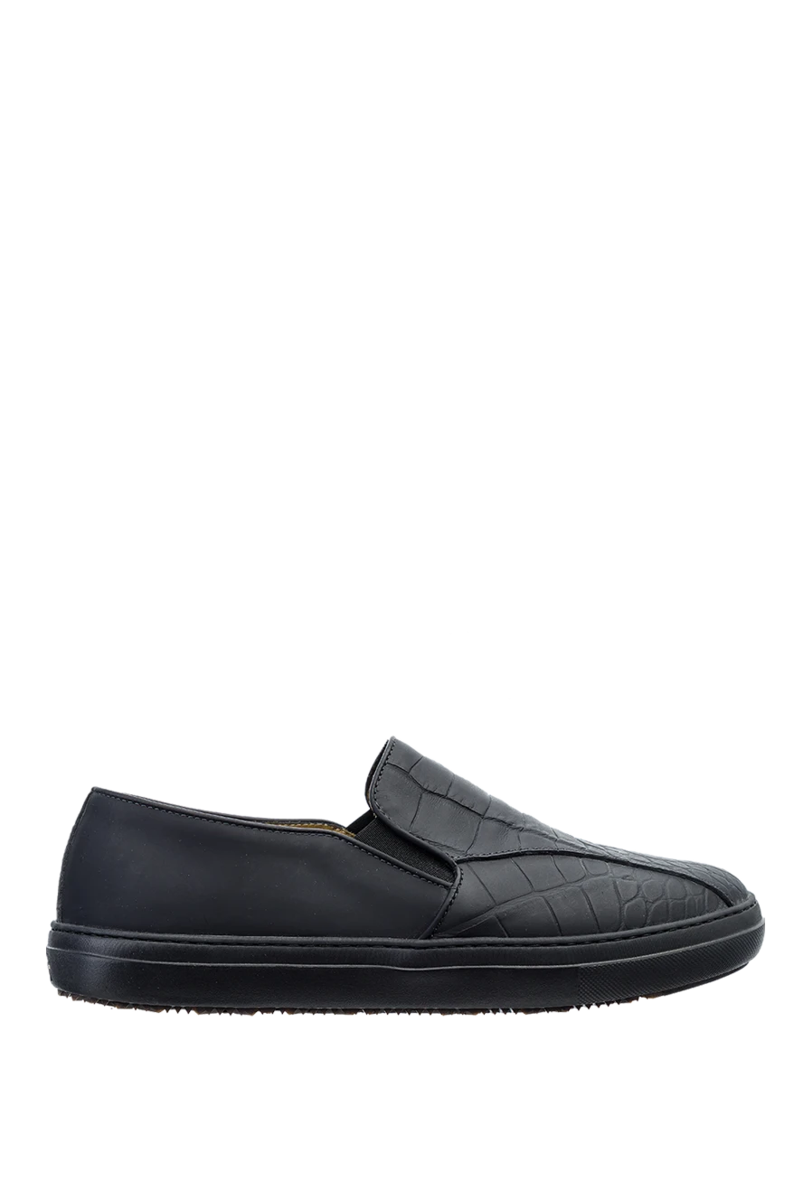 Tardini black alligator leather moccasins for men 151371 - photo 1