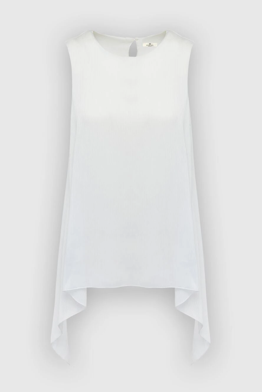 Peserico women's blouse with an asymmetric hem white 151590 - photo 1