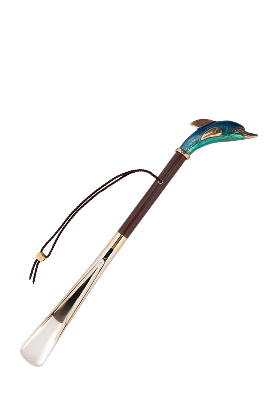 Pasotti blue metal and wood shoe spoon for men 152273 - photo 1
