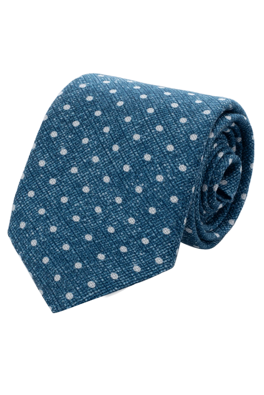 Corneliani green silk and linen tie for men 153850 - photo 1