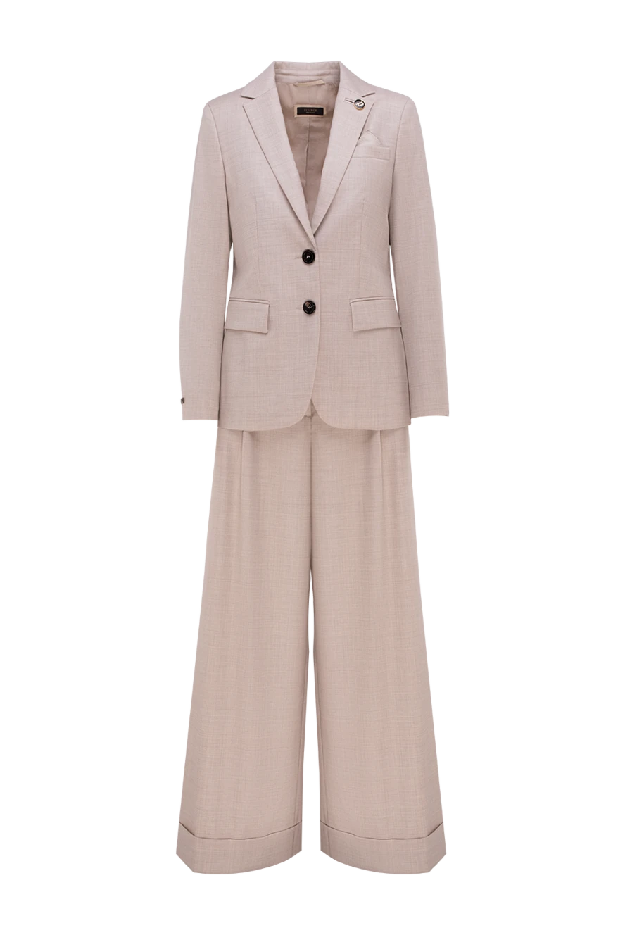 Peserico beige cotton and silk pantsuit for women 154307 - photo 1