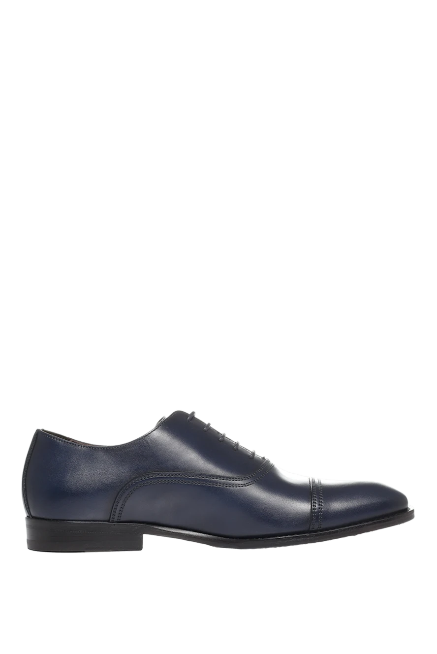 Roberto Morelli classic blue leather cap-toe oxford shoes for men 154993 - photo 1