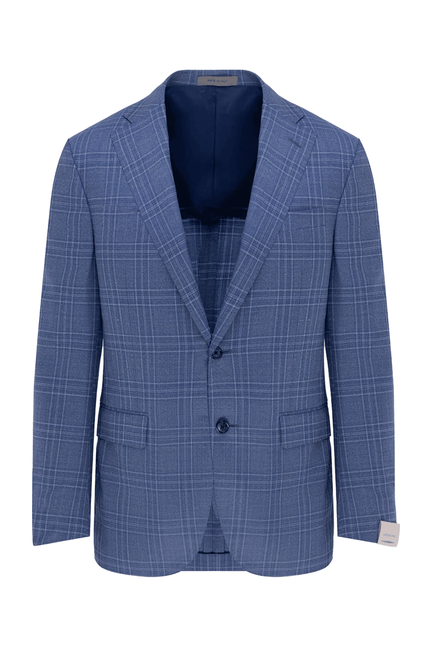 Corneliani піджак із вовни блакитний чоловічий 155035 - фото 1