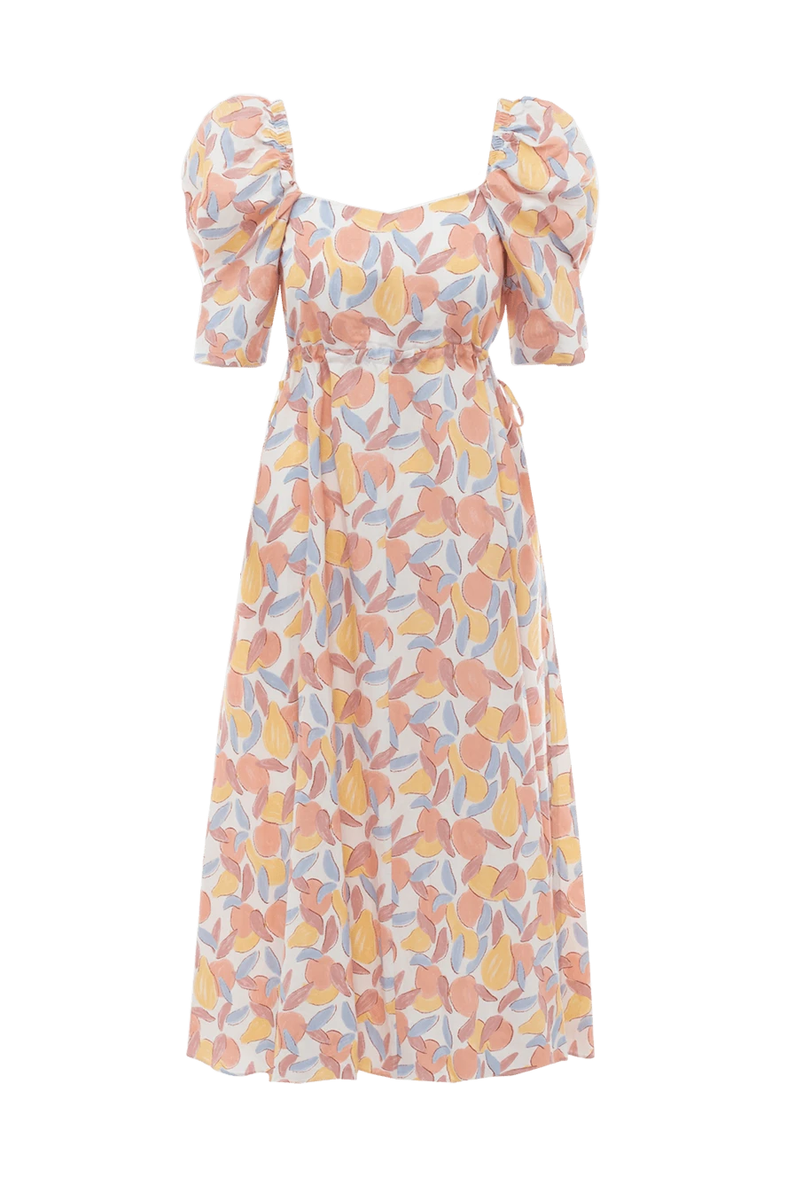 Fleur de Paris сукня з віскози та льону рожева жіноча 155674 - фото 1