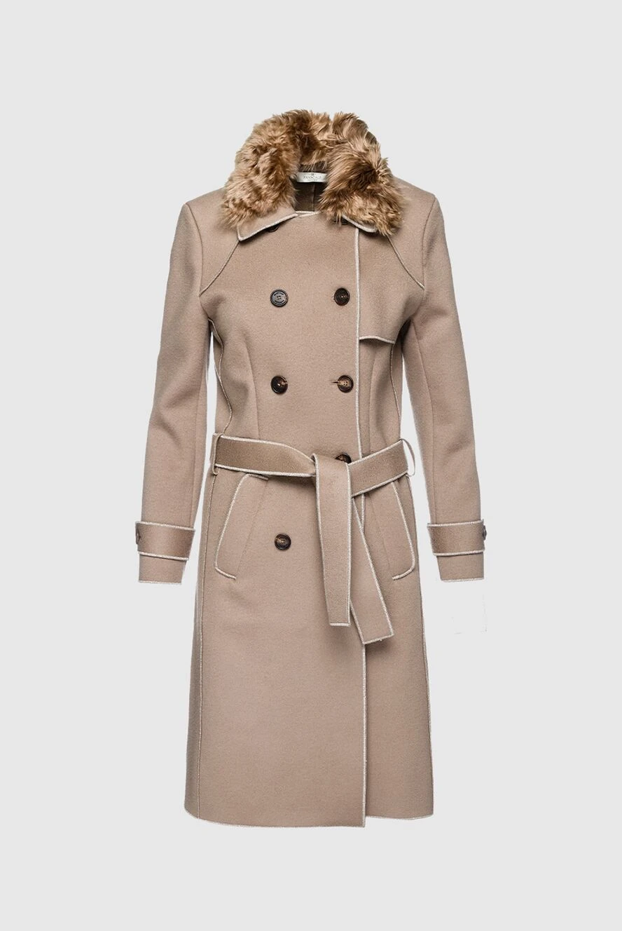 Panicale beige wool and cashmere coat for women 155821 - photo 1