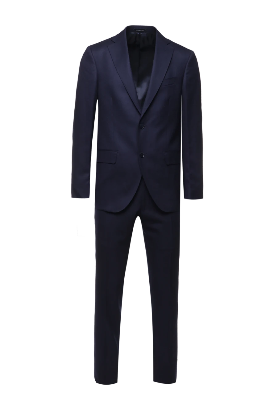 Sartoria Latorre костюм шерстяной синий в деловом стиле мужской 155857 - фото 1