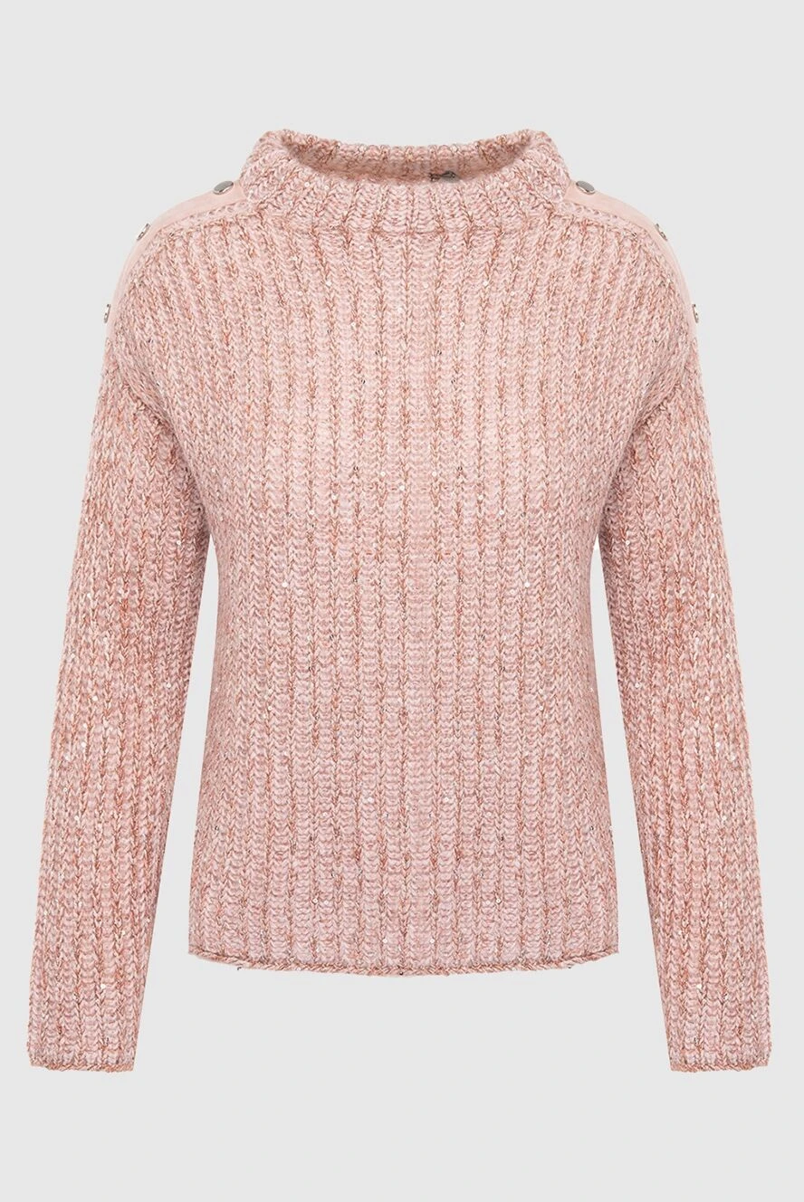 D.Exterior pink jumper decorated with lurex sequins and snap buttons women's 155938 - photo 1