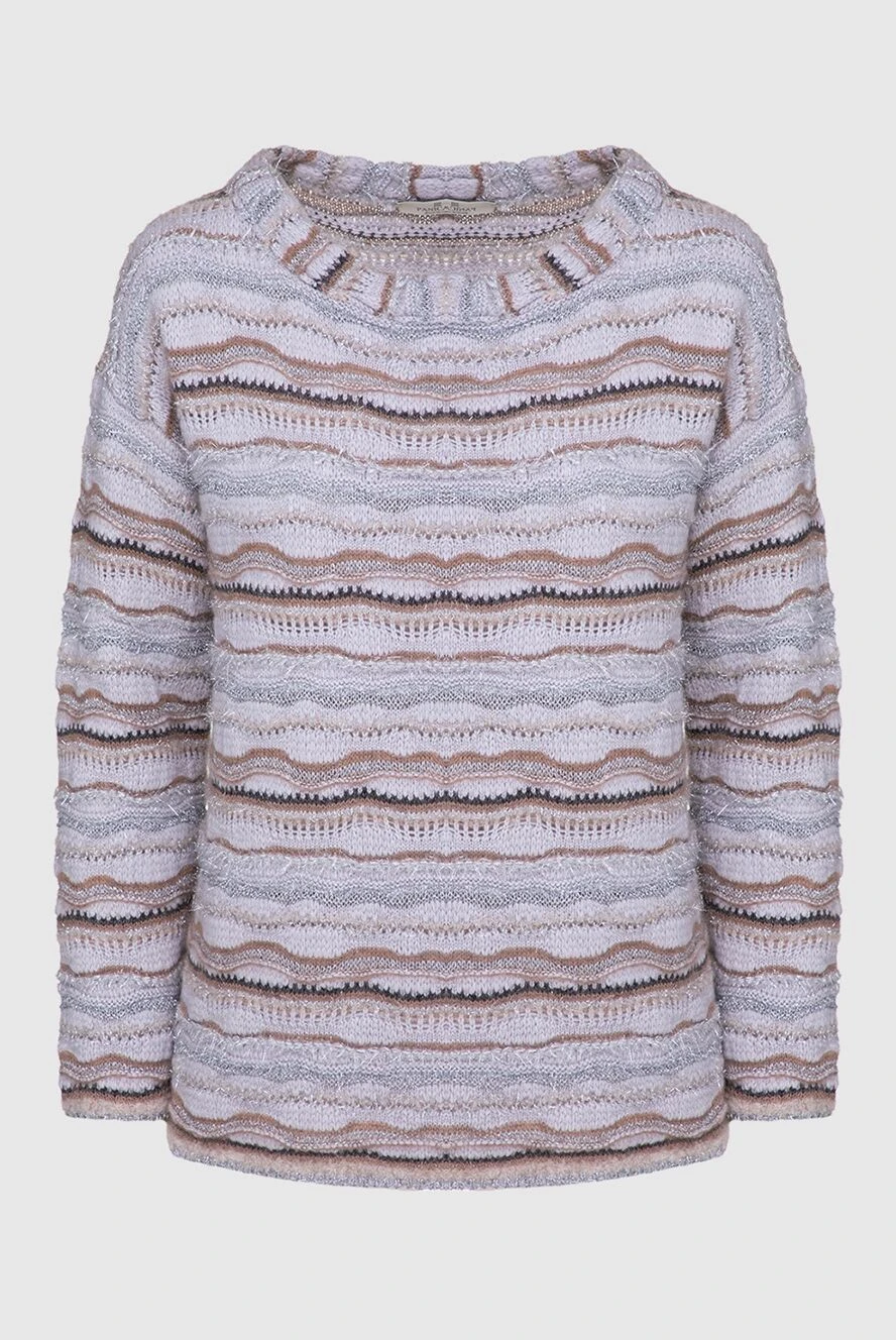 Panicale light gray womens jumper with a fantasy pattern 156002 - photo 1
