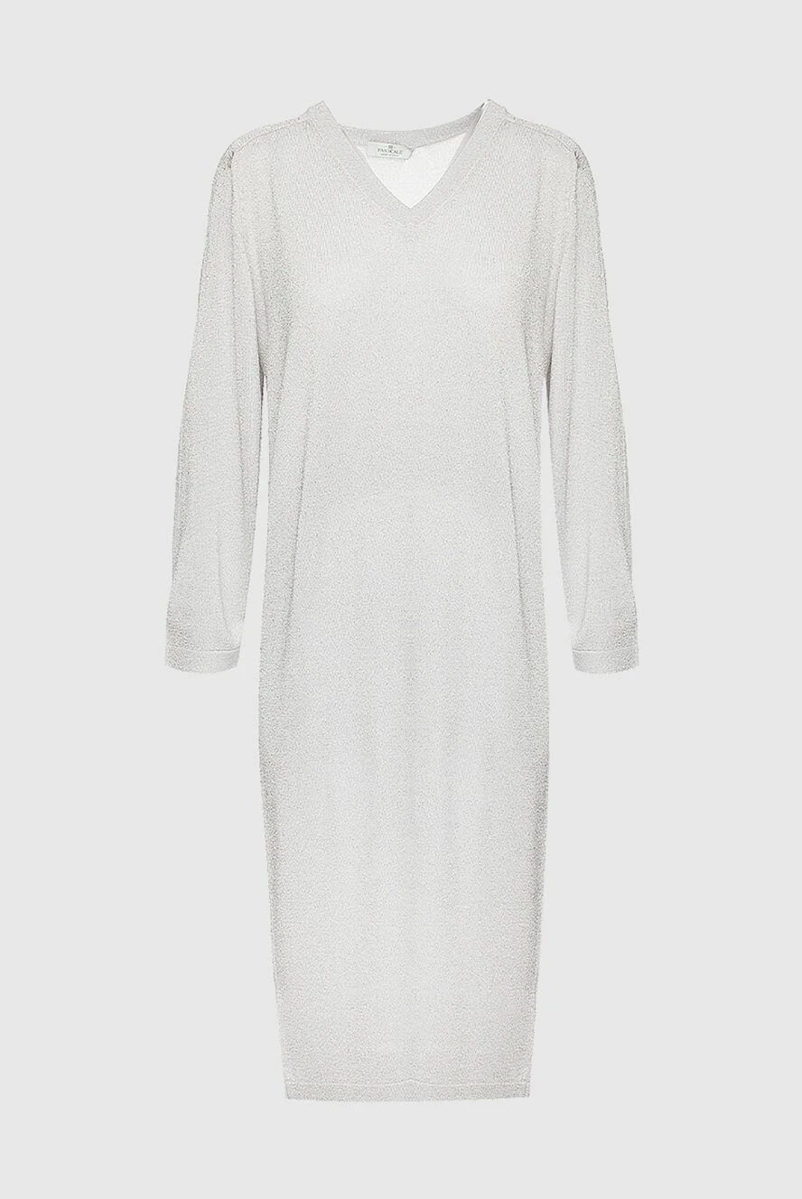 Panicale white tunic dress with a front slit women's 156534 - photo 1