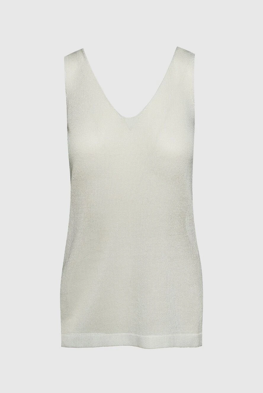 Panicale women's white top made of viscose and polyester 156577 - photo 1