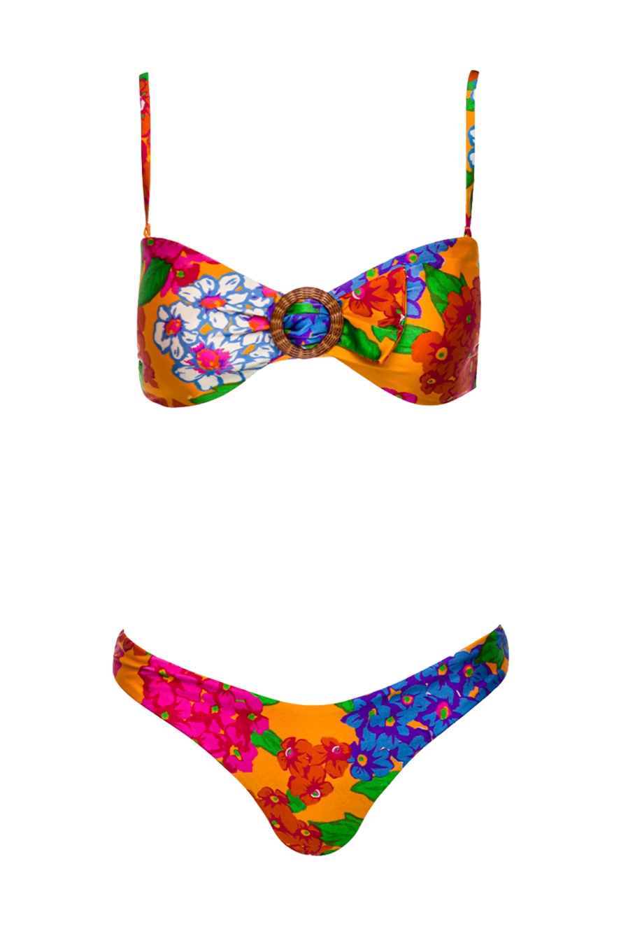 Zimmermann orange two-piece swimsuit made of polyamide and elastane for women 156580 - photo 1