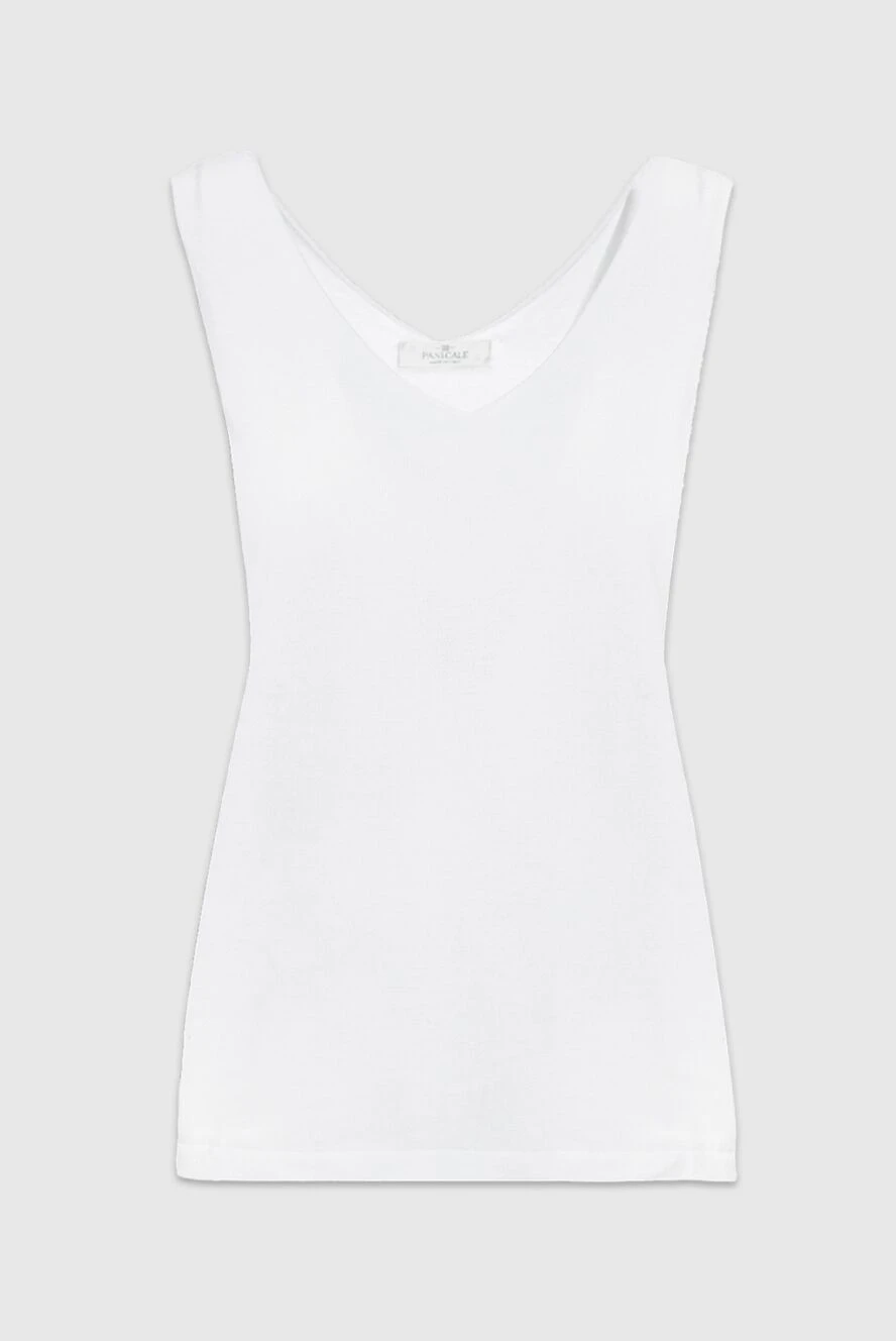 Panicale women's white cotton top 156702 - photo 1