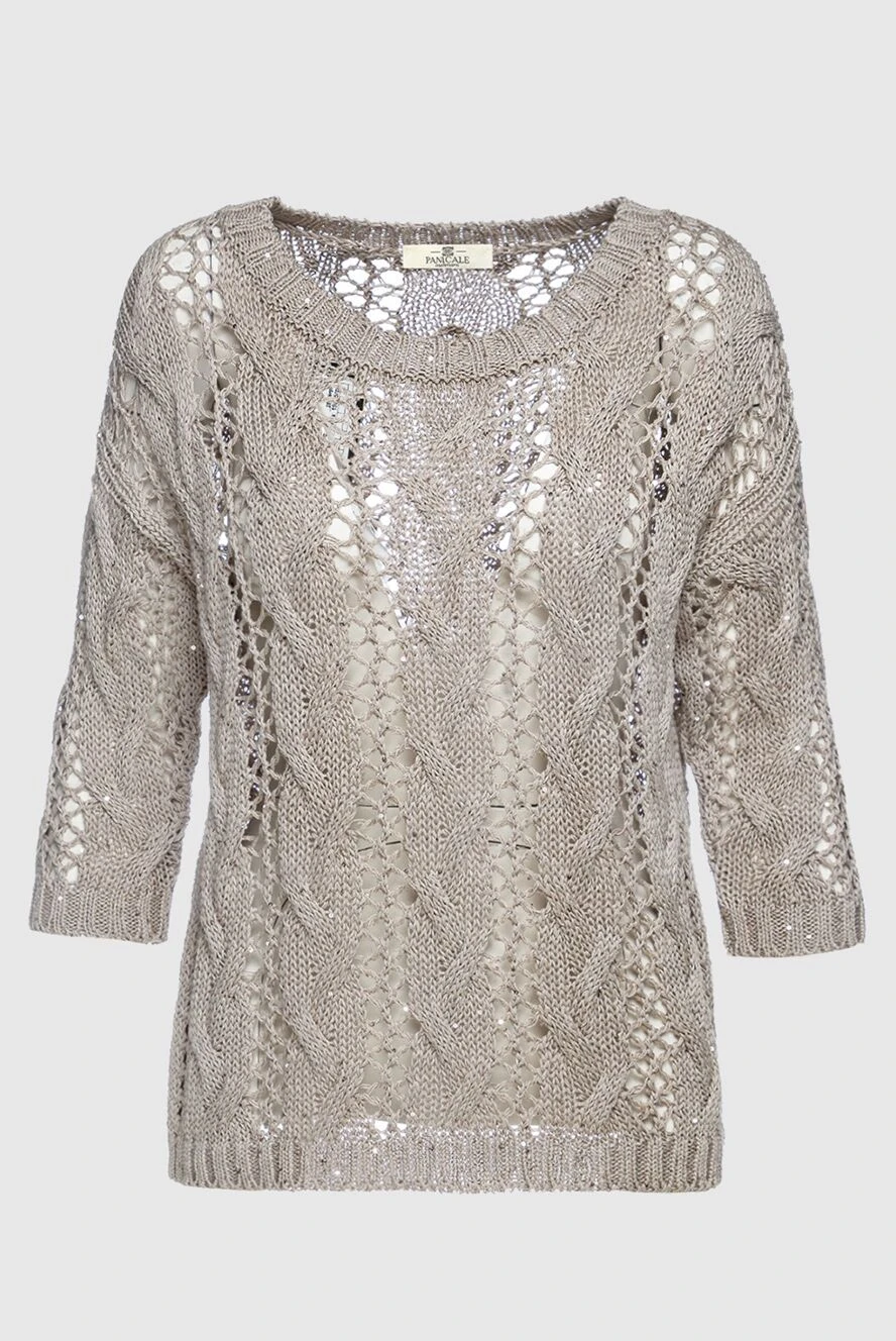 Panicale brown cotton jumper for women 156712 - photo 1