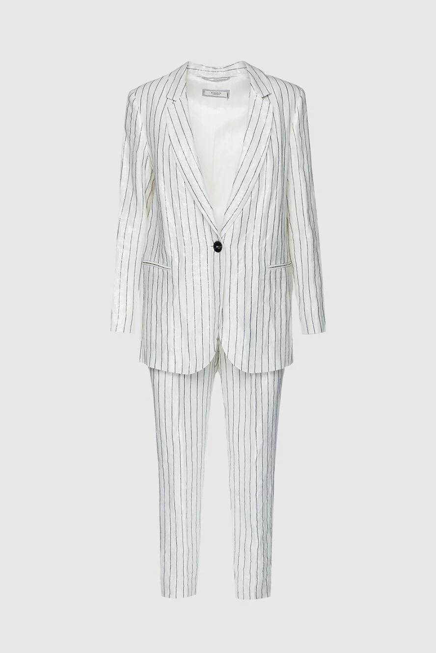 Peserico white linen pantsuit for women 157100 - photo 1