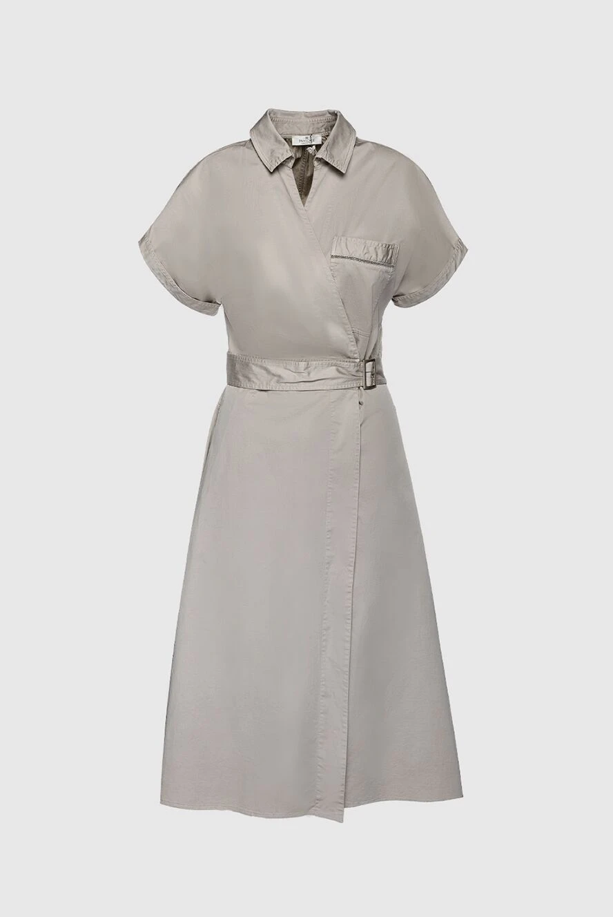 Panicale beige cotton dress for women 157350 - photo 1