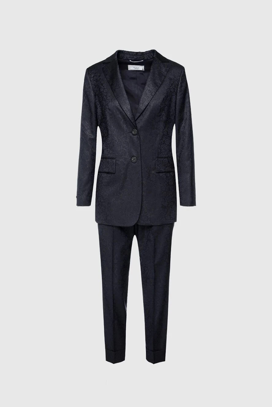 Peserico blue wool and polyester trouser suit for women 157644 - photo 1