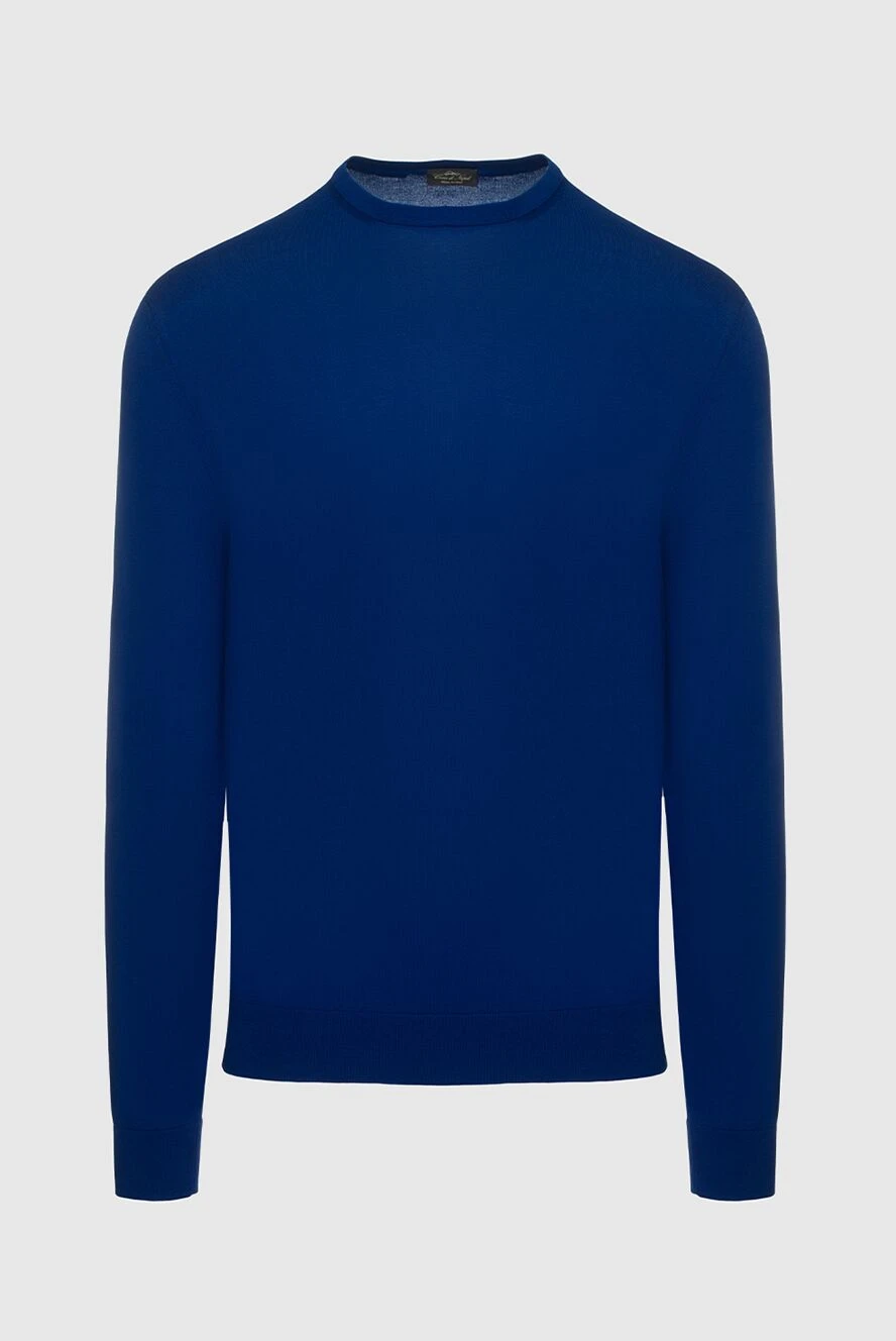 Cesare di Napoli blue cotton jumper for men 158142 - photo 1