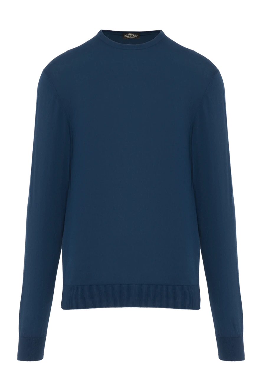 Cesare di Napoli dark blue cotton jumper for men 158143 - photo 1