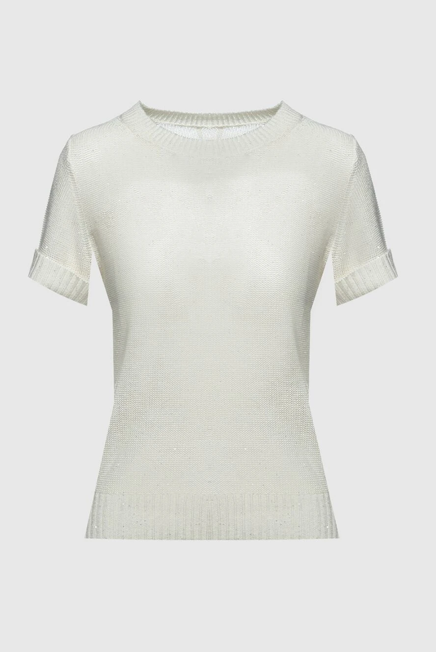 Max&Moi white womens jumper with short sleeves 158852 - photo 1