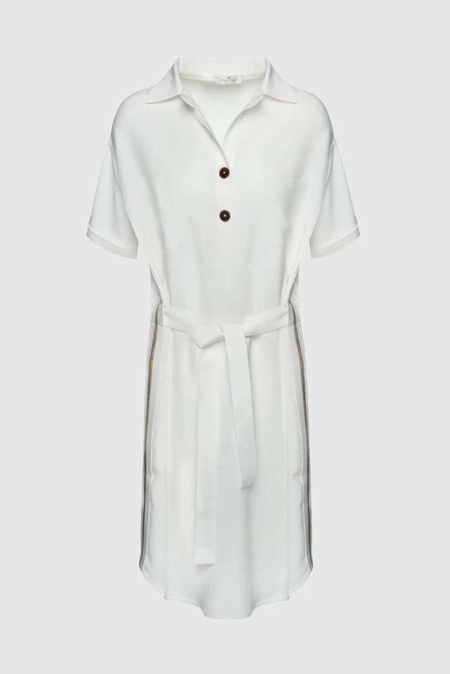Panicale white viscose dress for women 159050 - photo 1