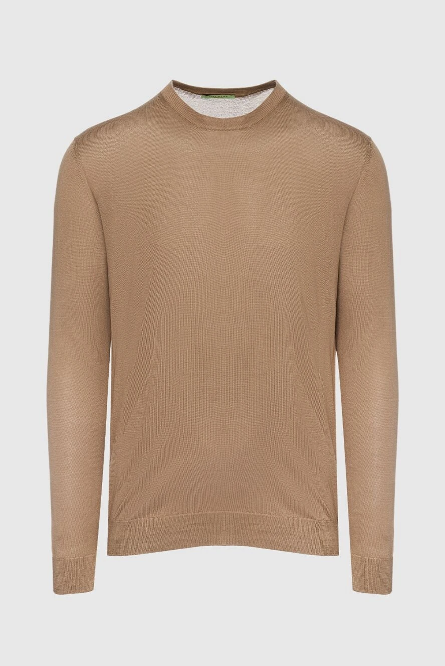 Dalmine light brown silk jumper for men 159128 - photo 1