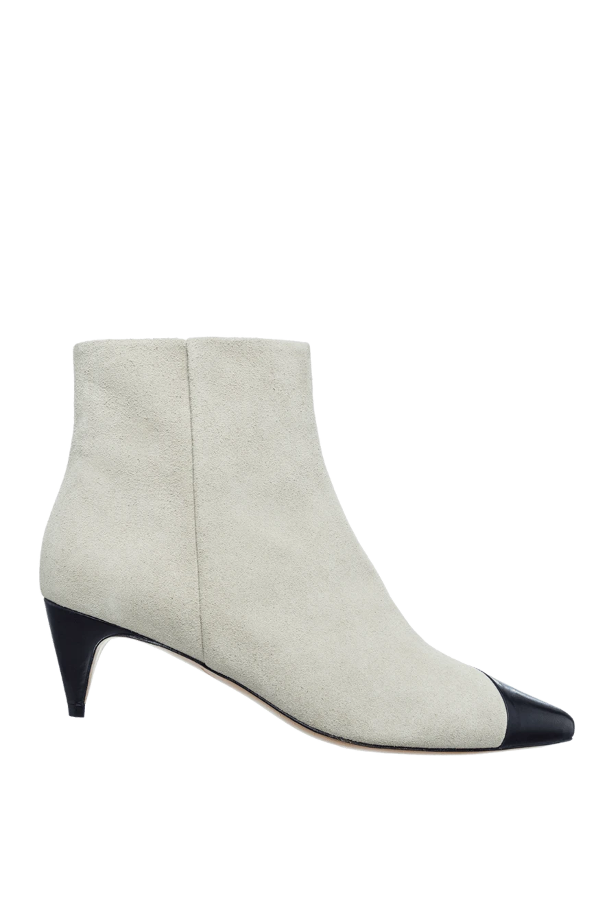 Isabel Marant ботинки женские белые с черным носком 159537 - фото 1