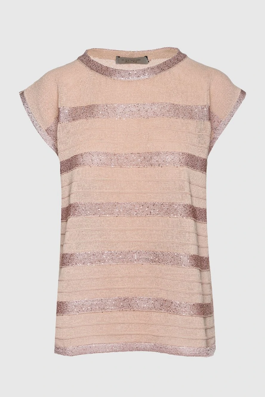 D.Exterior women's pink top with sequins 159586 - photo 1