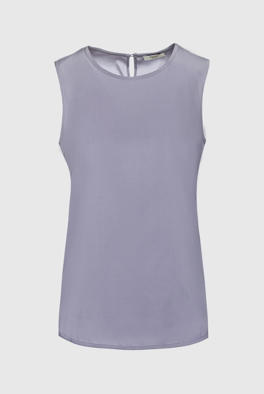 Peserico women's elegant sleeveless blouse blue 159615 - photo 1