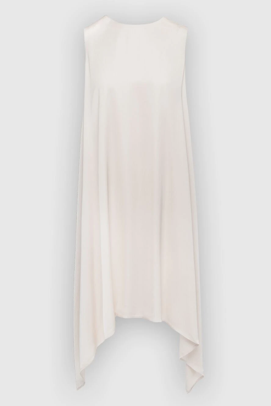 Peserico white trapeze dress with loose hem for women 159640 - photo 1