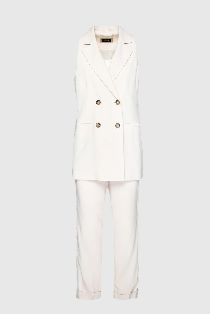 Peserico women's white pantsuit made of viscose and elastane 159652 - photo 1