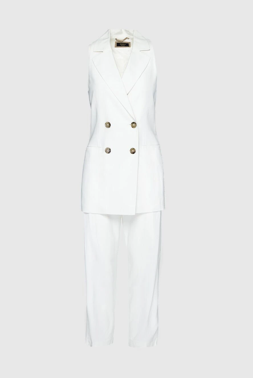 Peserico women's white pantsuit made of viscose and elastane 159653 - photo 1