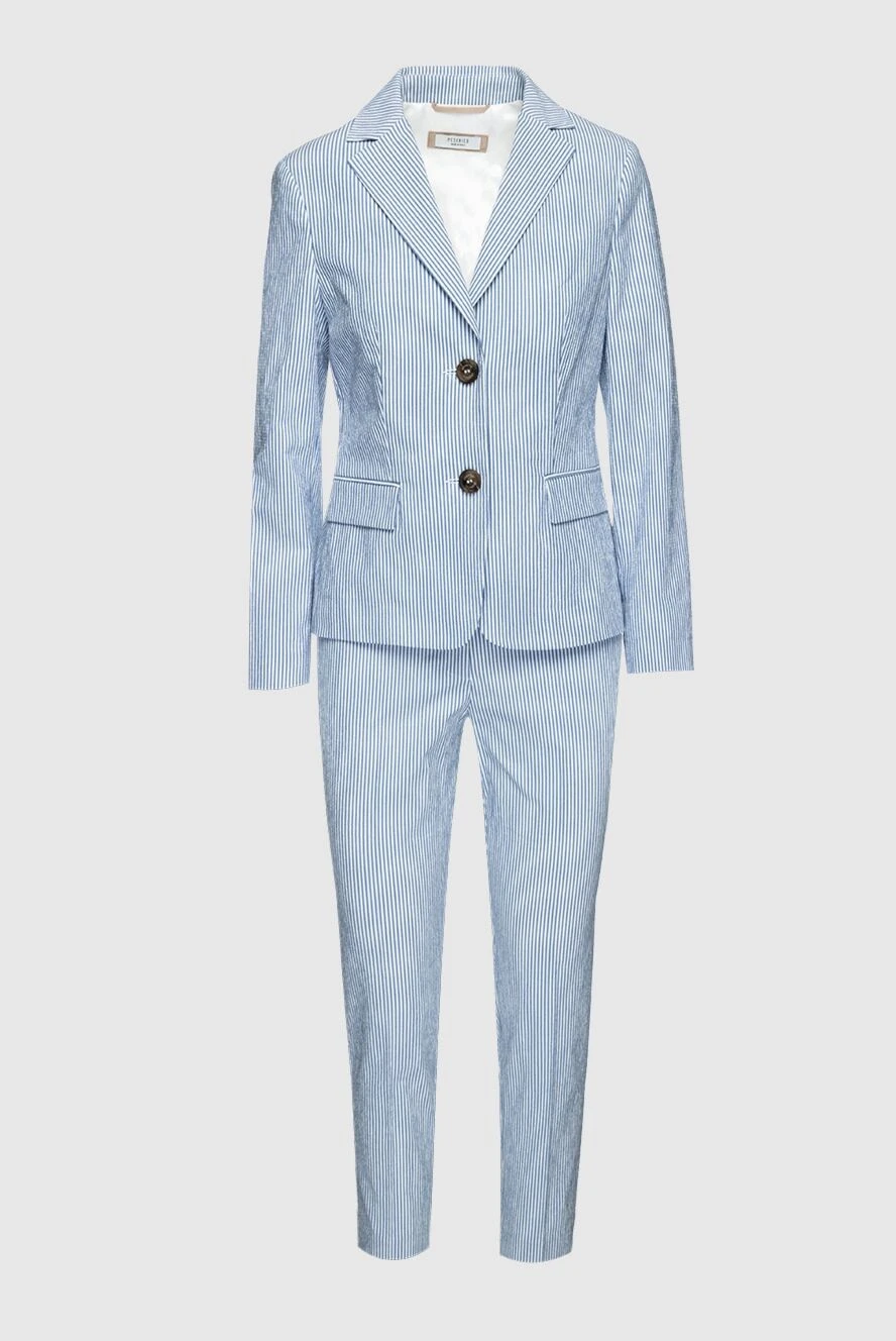 Peserico women's blue pantsuit made of cotton and elastane 160053 - photo 1