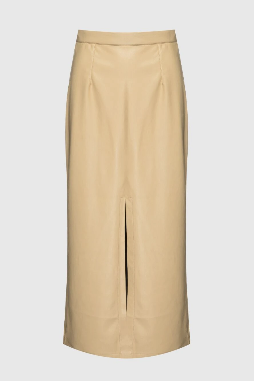 Erika Cavallini brown leather skirt for women 160094 - photo 1