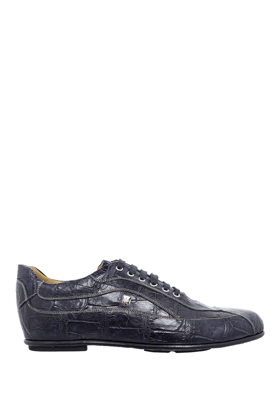 Tardini blue alligator leather sneakers for men 160264 - photo 1