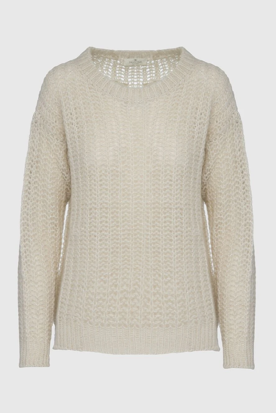Panicale white womens jumper with an airy knit 160547 - photo 1