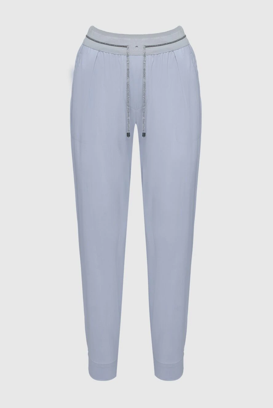 Lorena Antoniazzi women's pants with ties light blue 160703 - photo 1